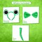 Frog Costume Accessories Set - Plush Green Frog Eyes Headband, Bowtie and Tail Toad Accessory Kit for Kids and Toddlers